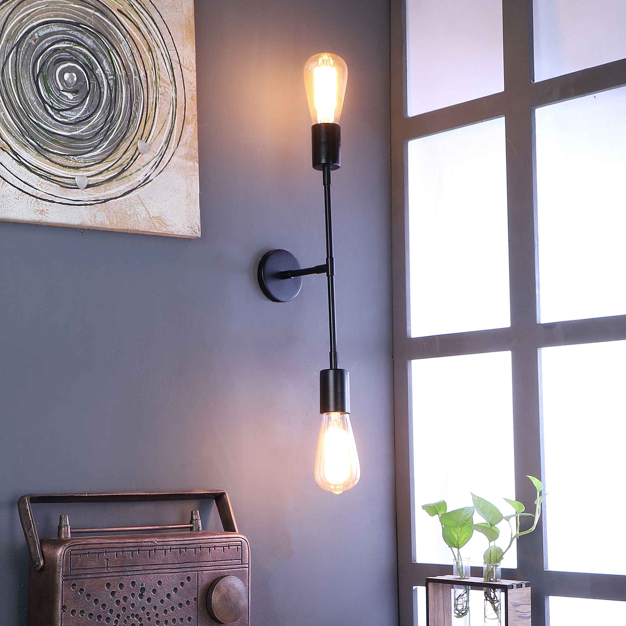 Bedside Wooden Wall Sconce