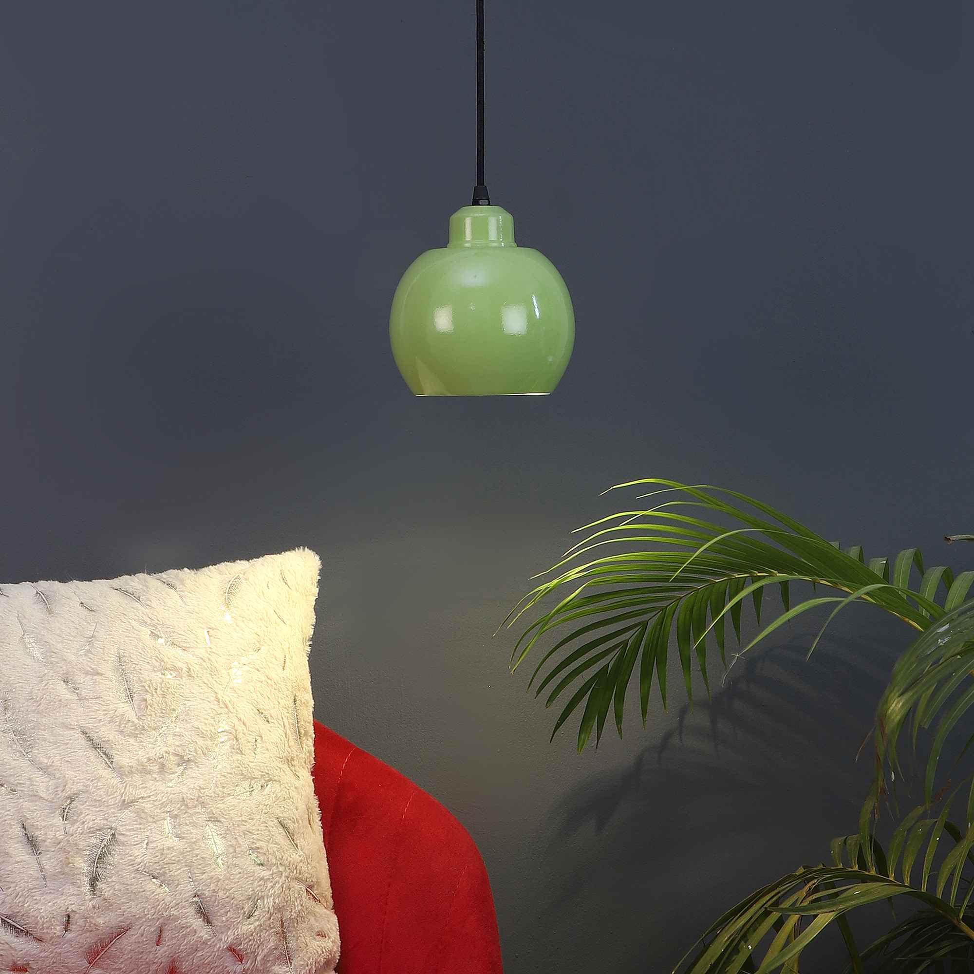 Bristol Green Metal Hanging Light