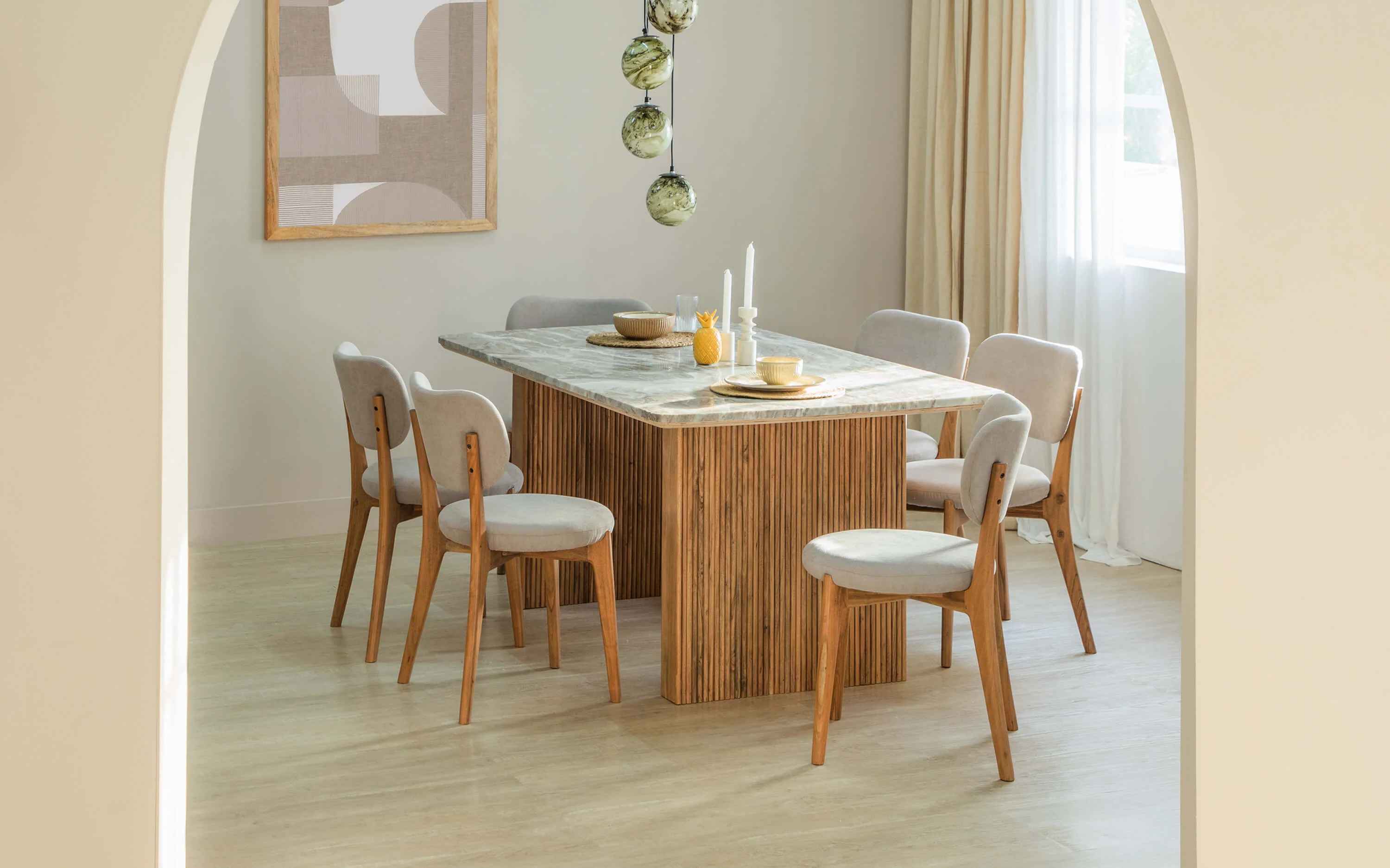 Mazi Dining Table 6 Seater