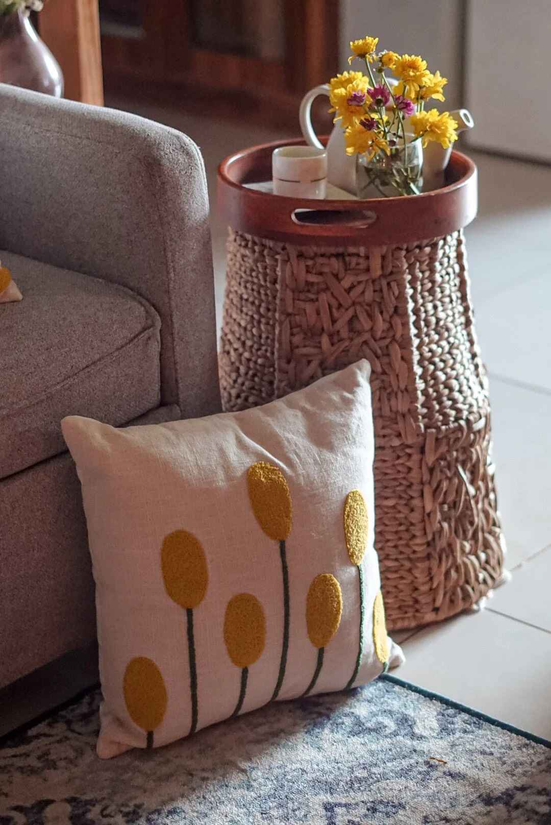Amber Punch Needle Pillows