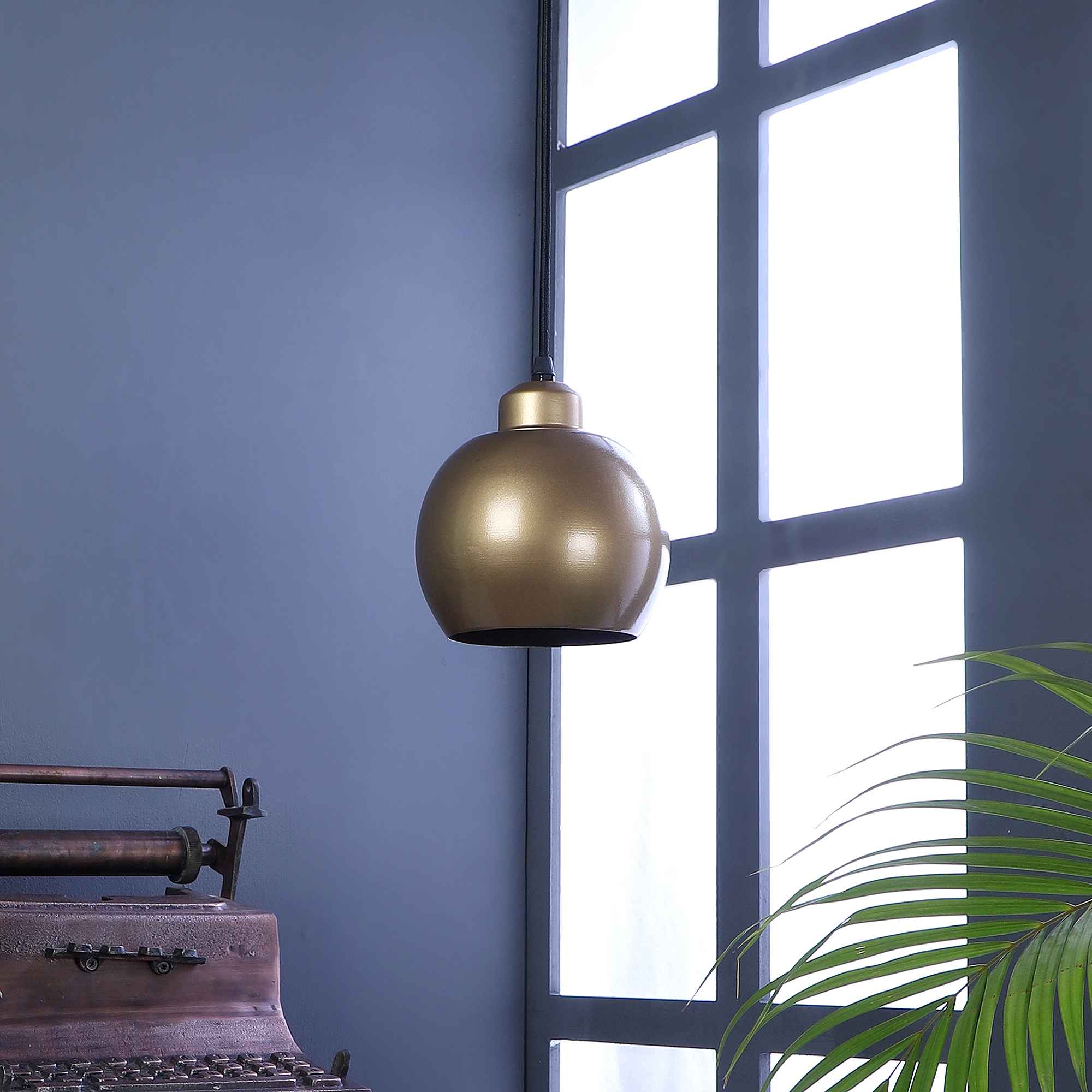 Gold Metal Hanging Light