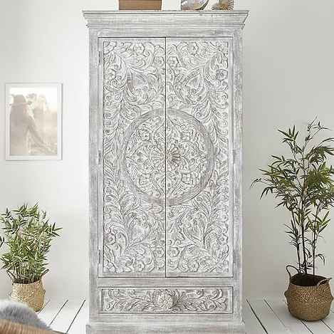 The Mehrab White Jaali Mirror