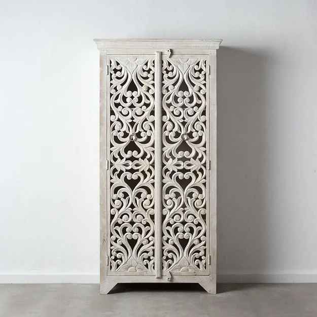 The Mehrab White Jaali Mirror