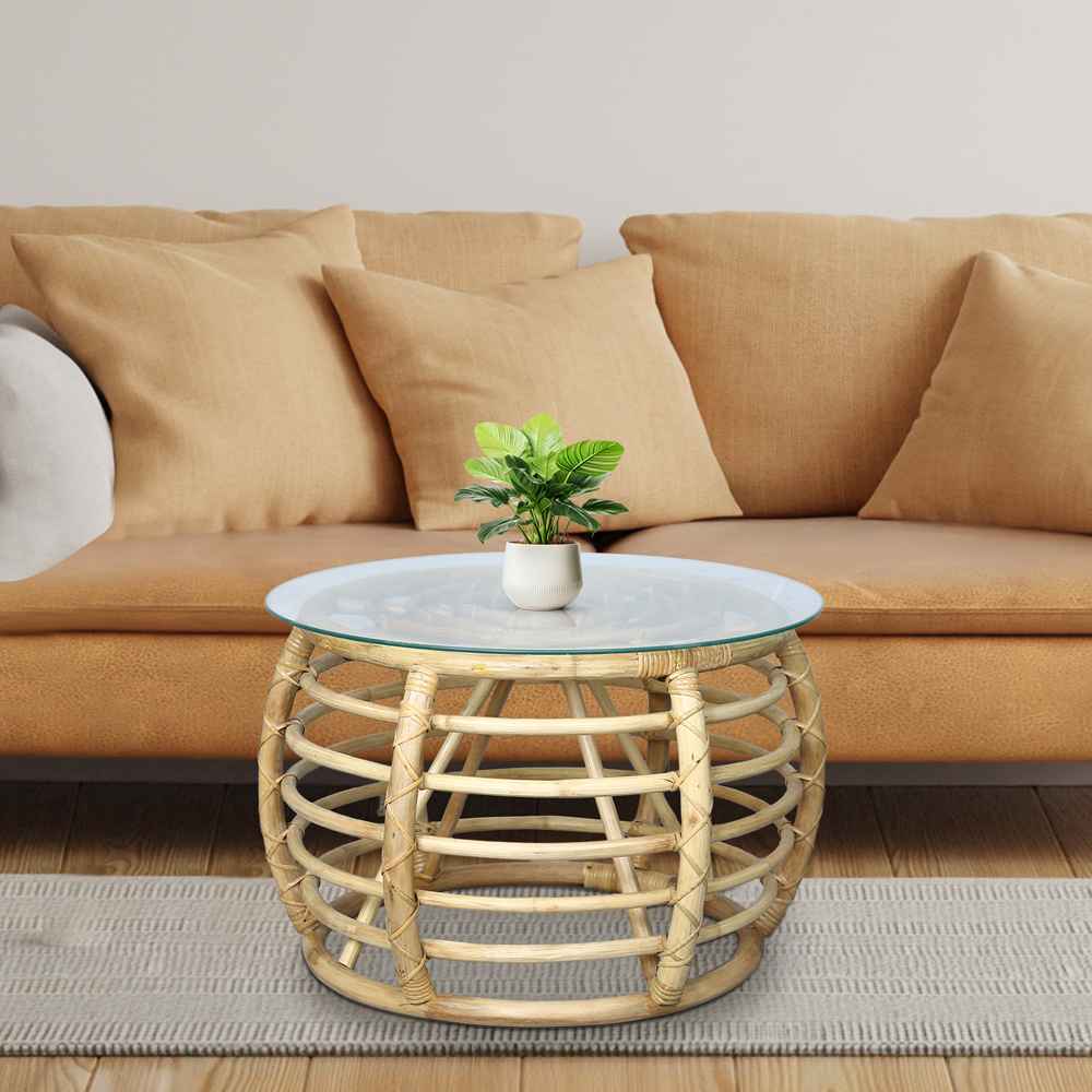 Haven Cane Side Table