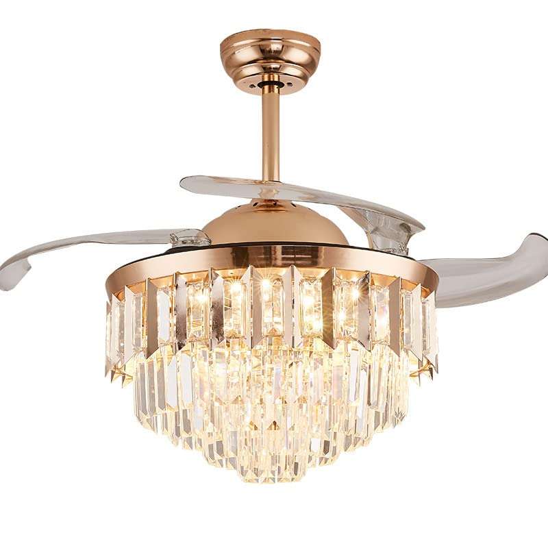 Skyler Gold Chandelier with Fan