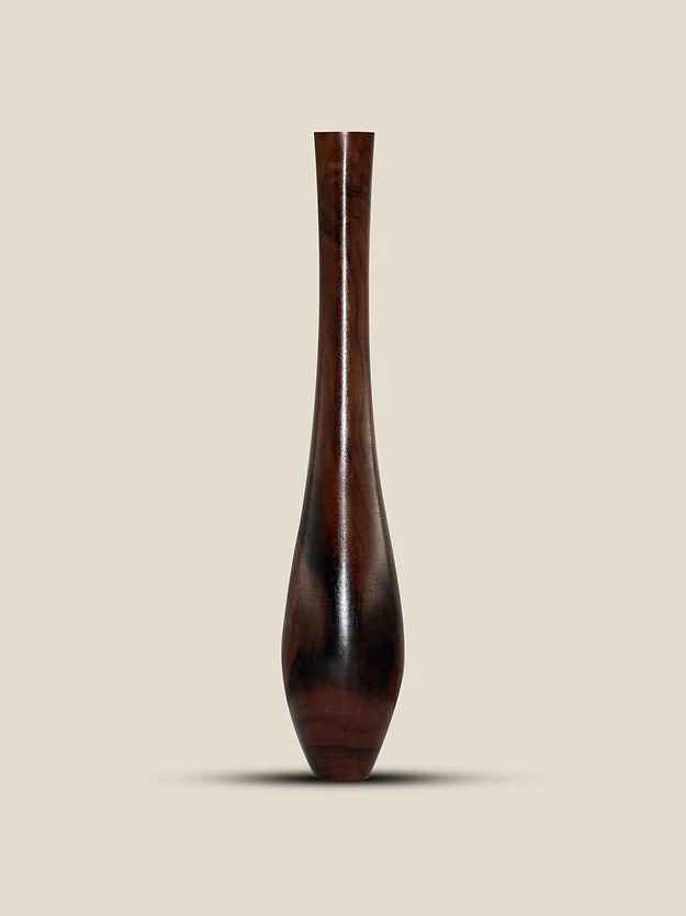 Rosewood Flower Vase Slender Neck