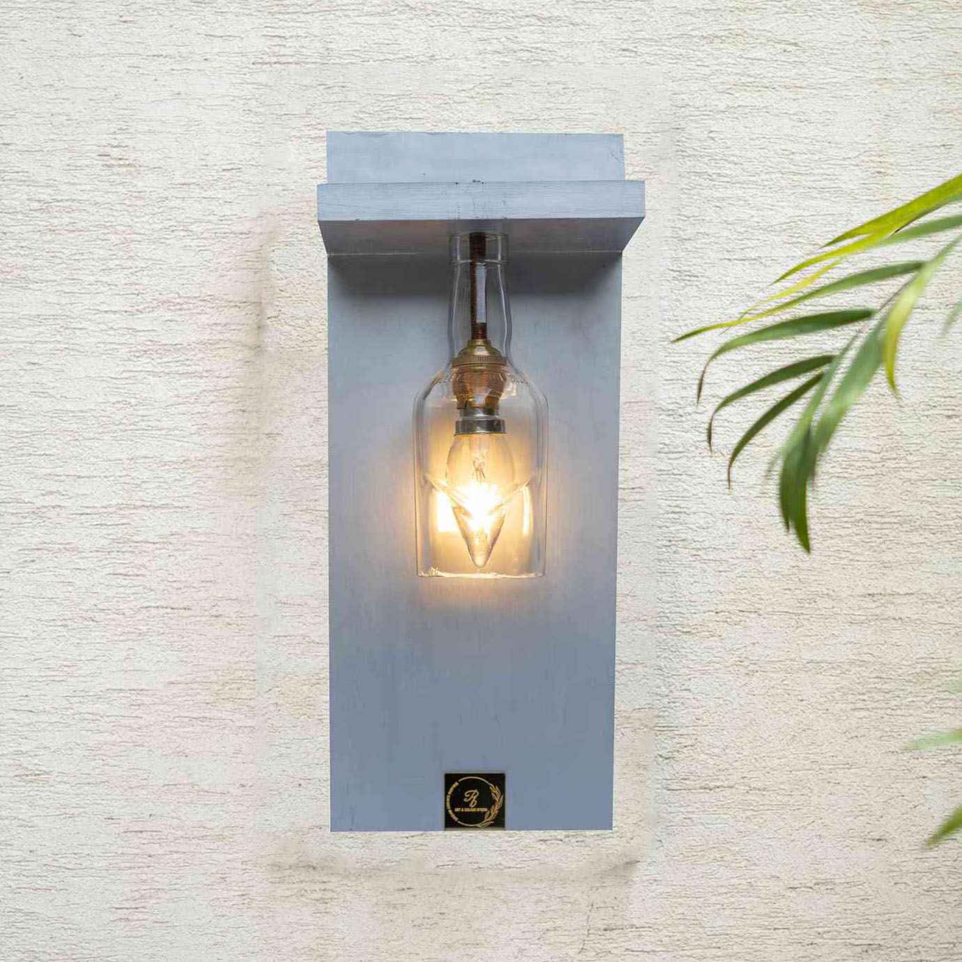 Top Solid Wall Mount Lamp (Recycled Bottle)