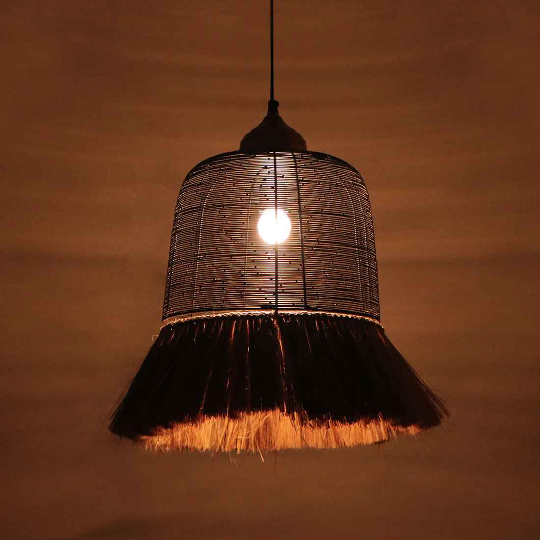 Warind Handcrafted Upward Cone Hanging Lamp