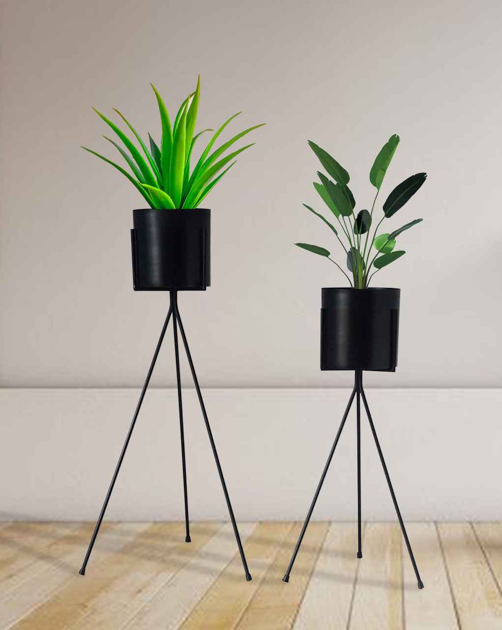 Glass Copper Metal Desk Planter Pot