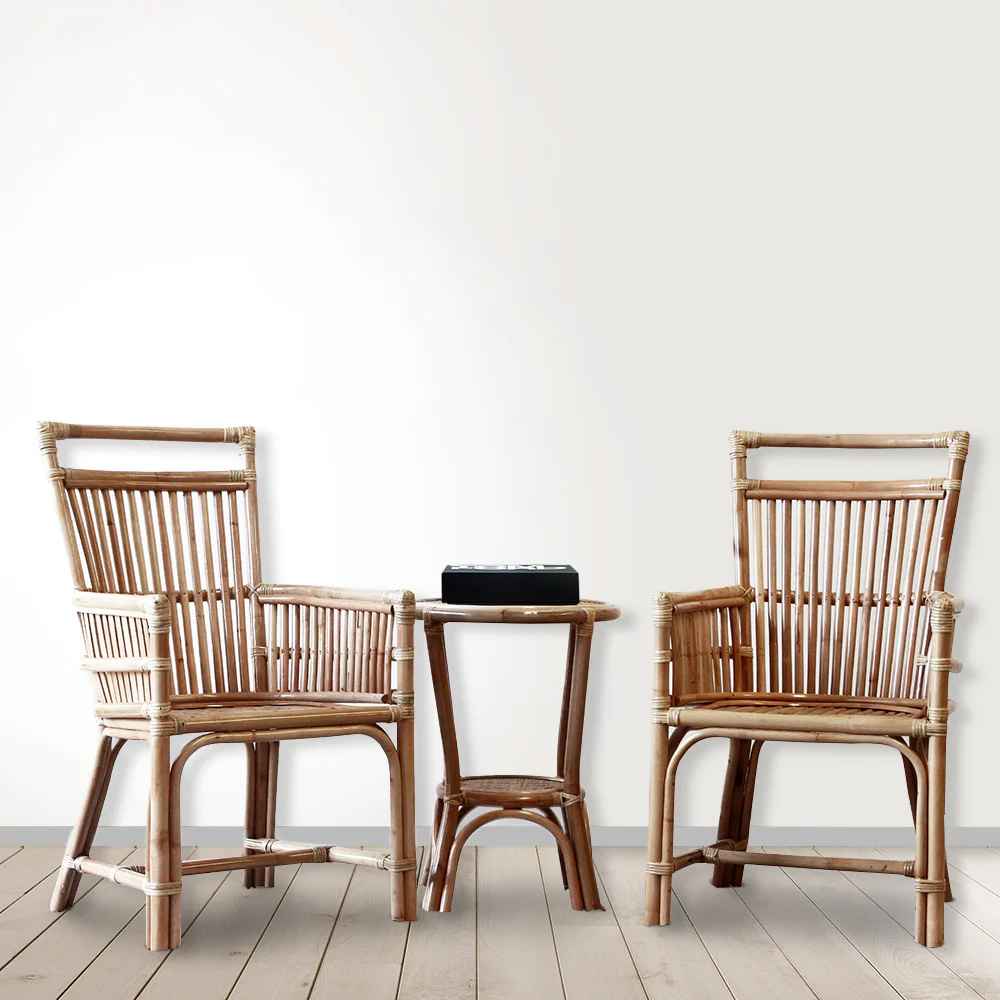 Montauk Rattan Chair - Black