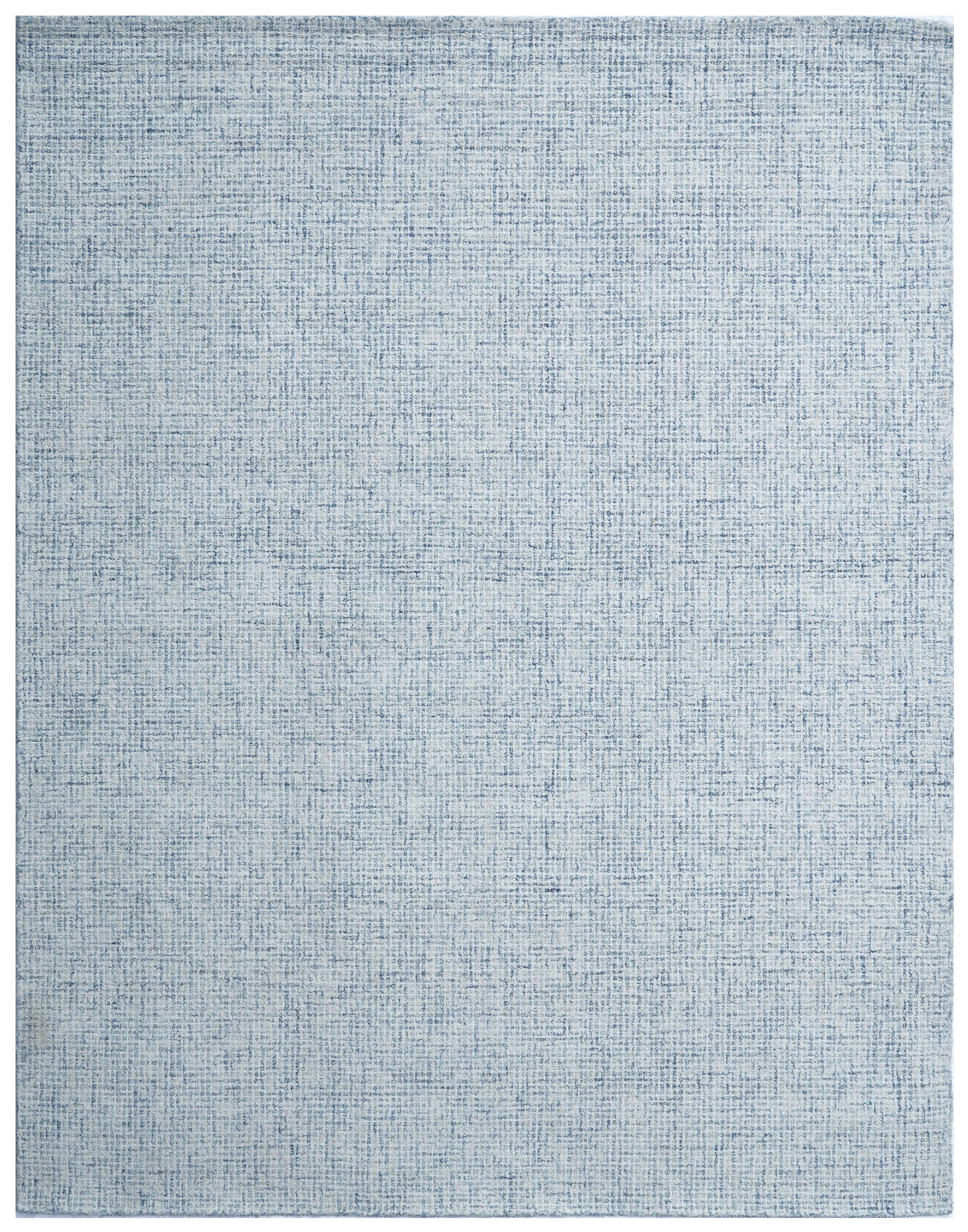 BLUE STRIPPED CUT PILE RUG