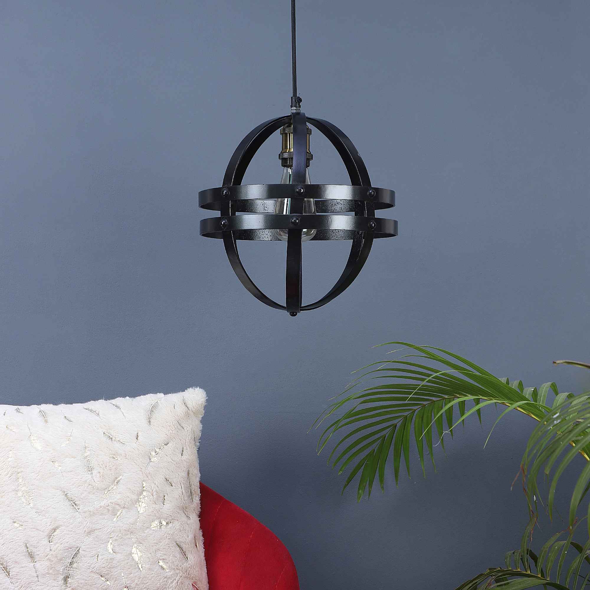 Led Electroplated Ring Pendant Light