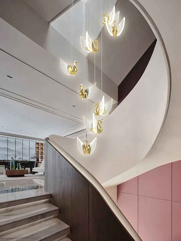 Modern Lotus Leaf Led Chandelier