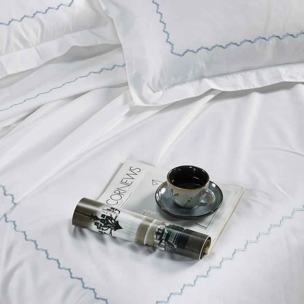 Contrail Embroidered Bedsheet Set