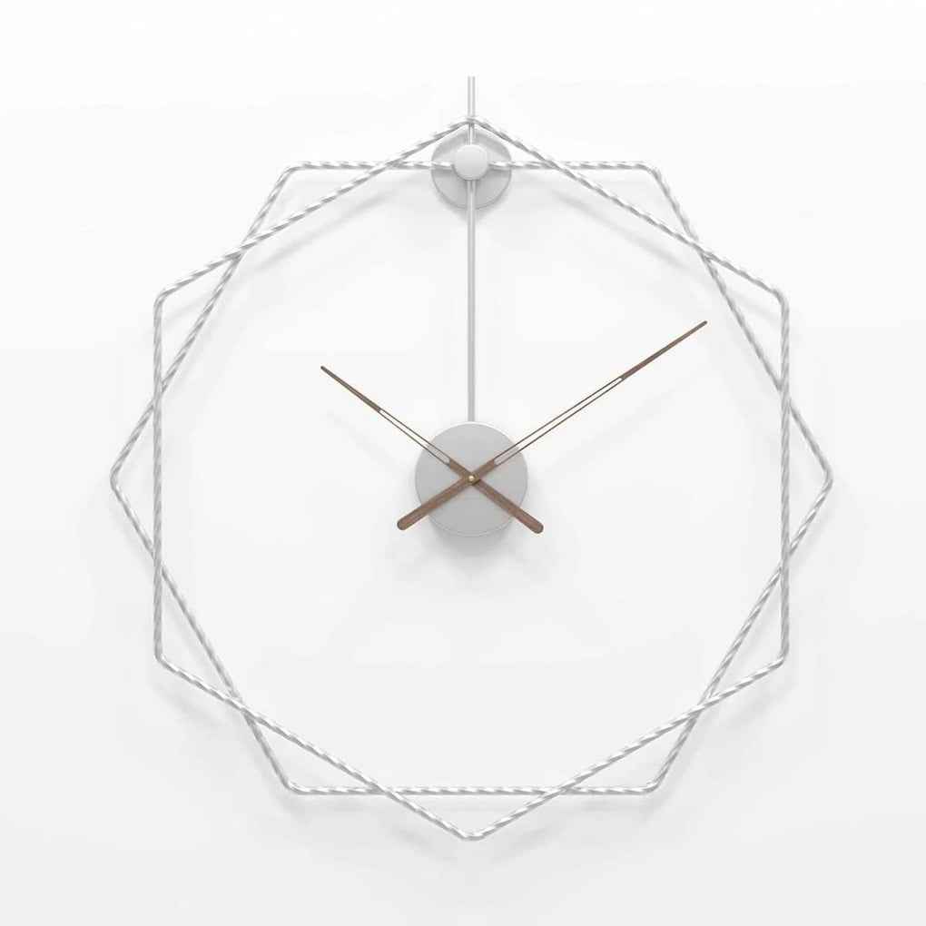 Coral Grey Wall Clock