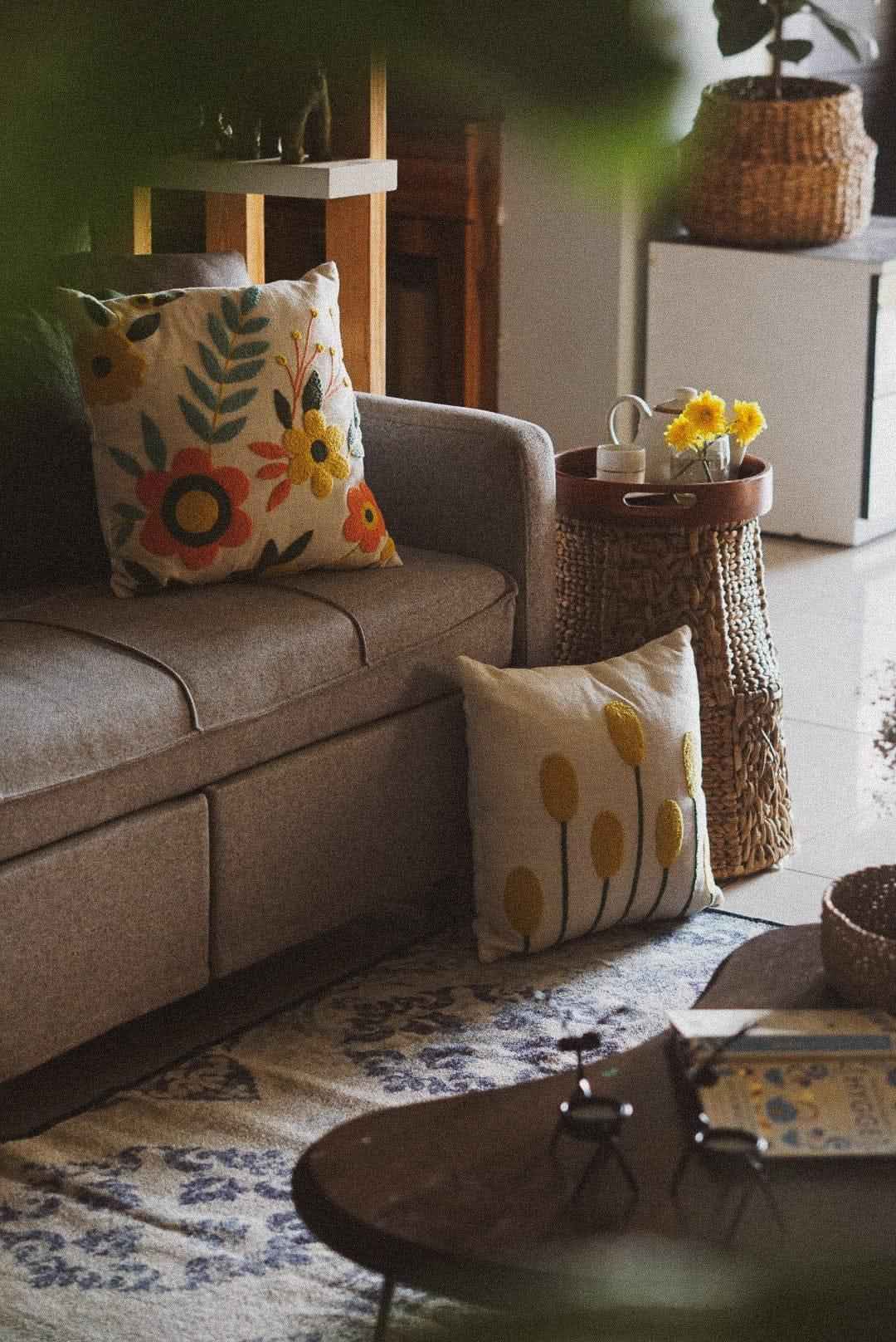 Amber Punch Needle Pillows