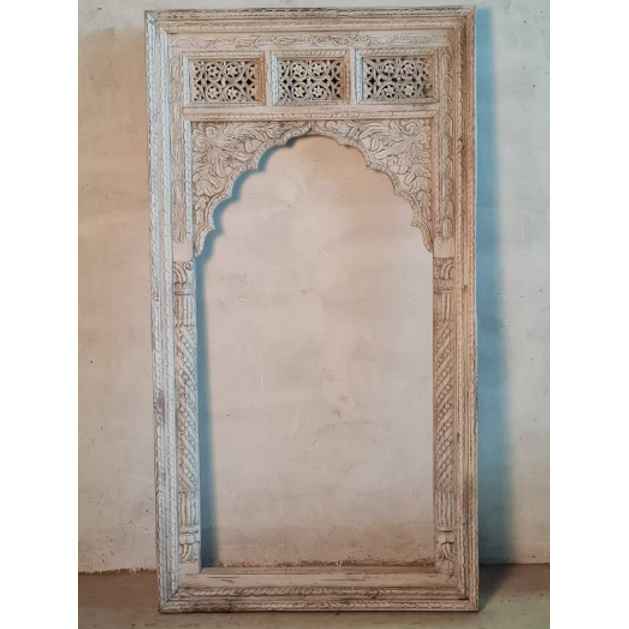 The Mehrab White Jaali Mirror