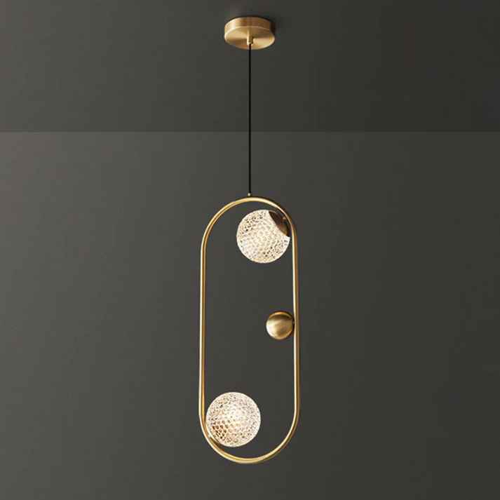 Led Electroplated Ring Pendant Light