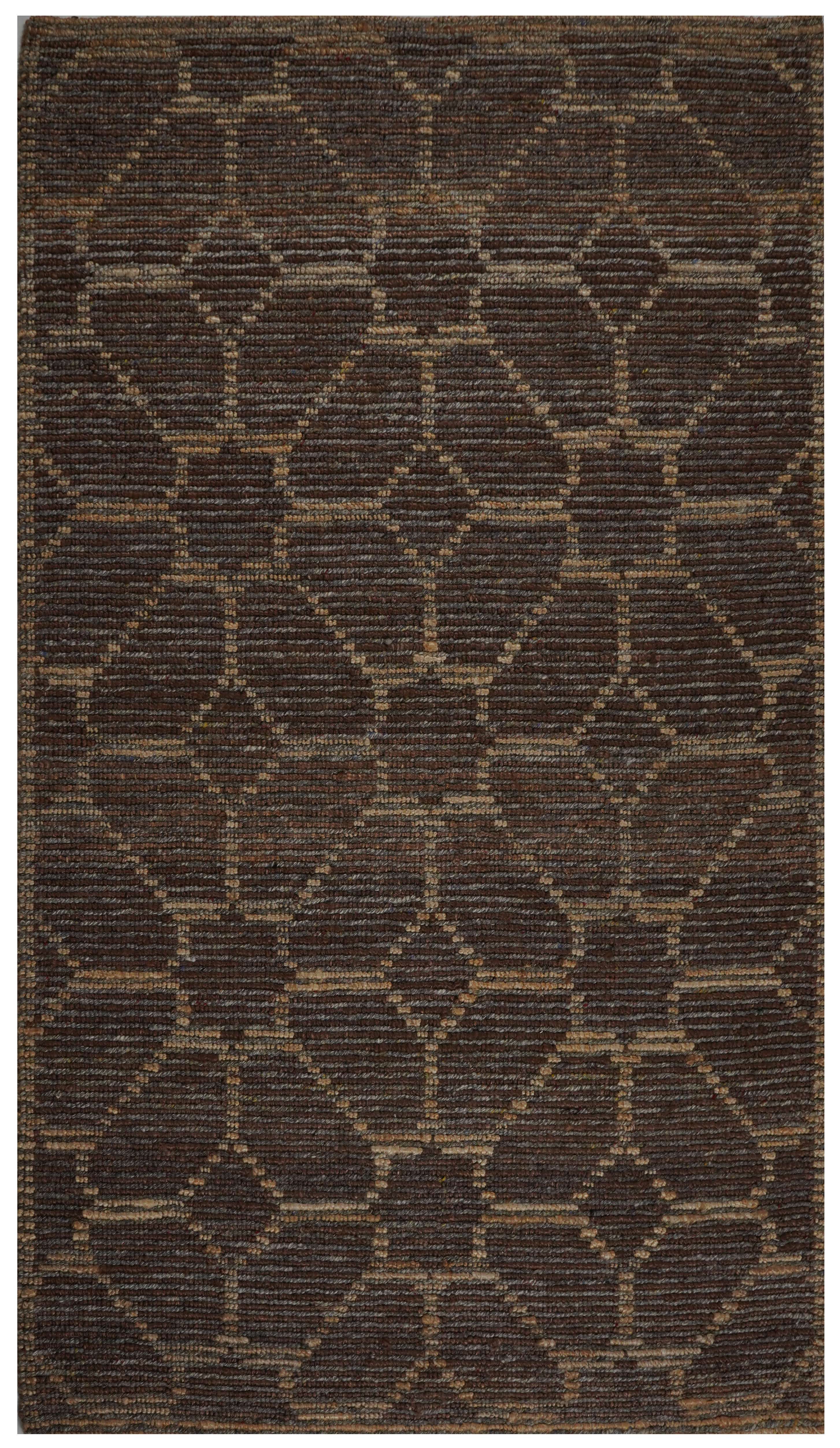 BROWN SPIDER NET LOOP DHURRIE