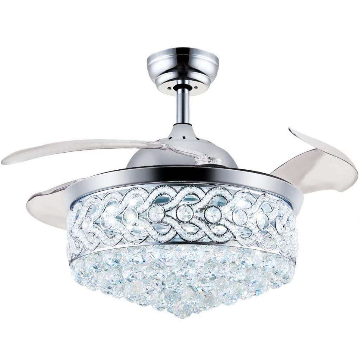 Skyler Brown Chandelier with Fan