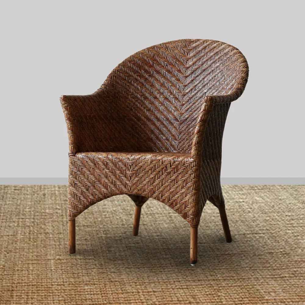 Montauk Rattan Chair - Black