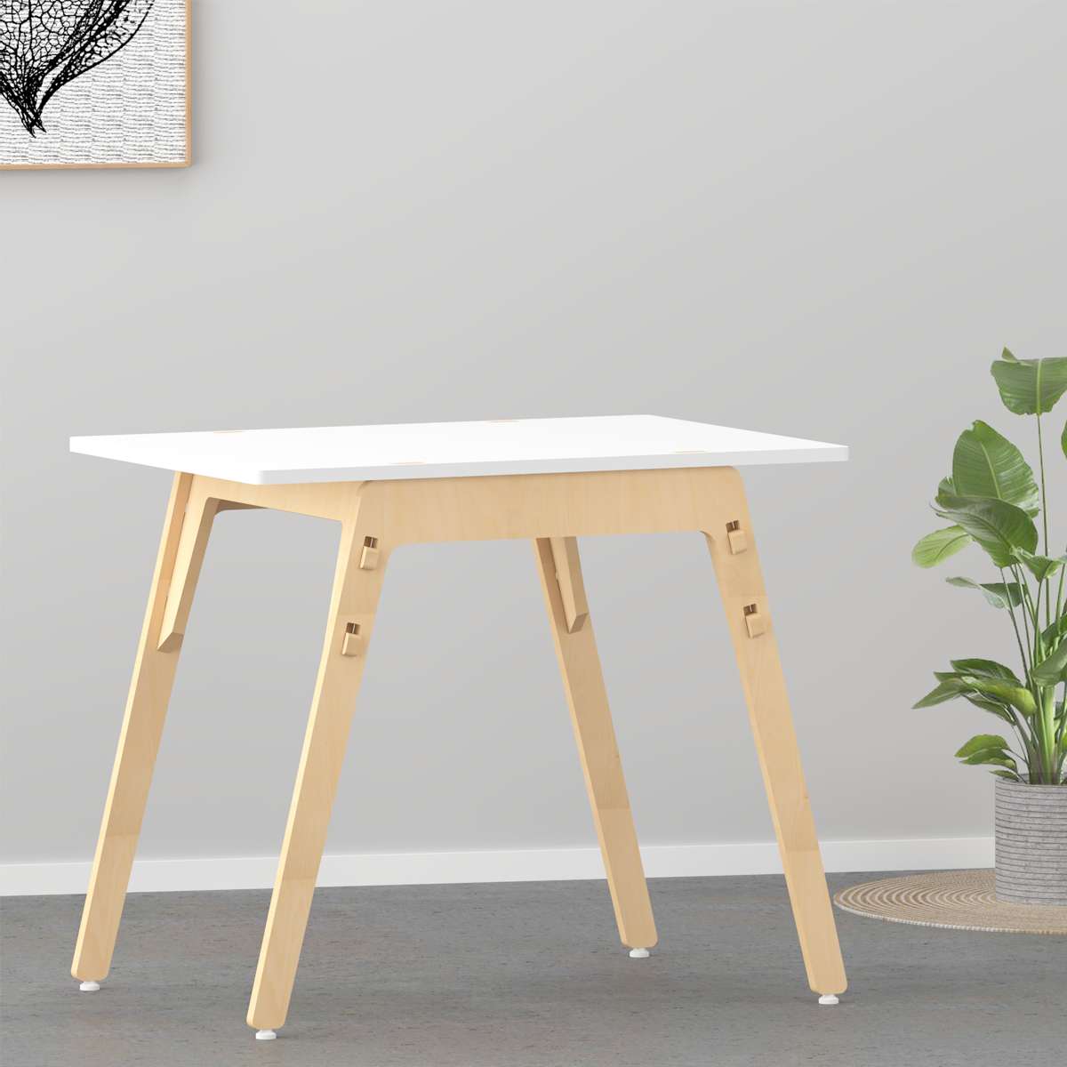 Metallic Berries Floor Table / Chowki