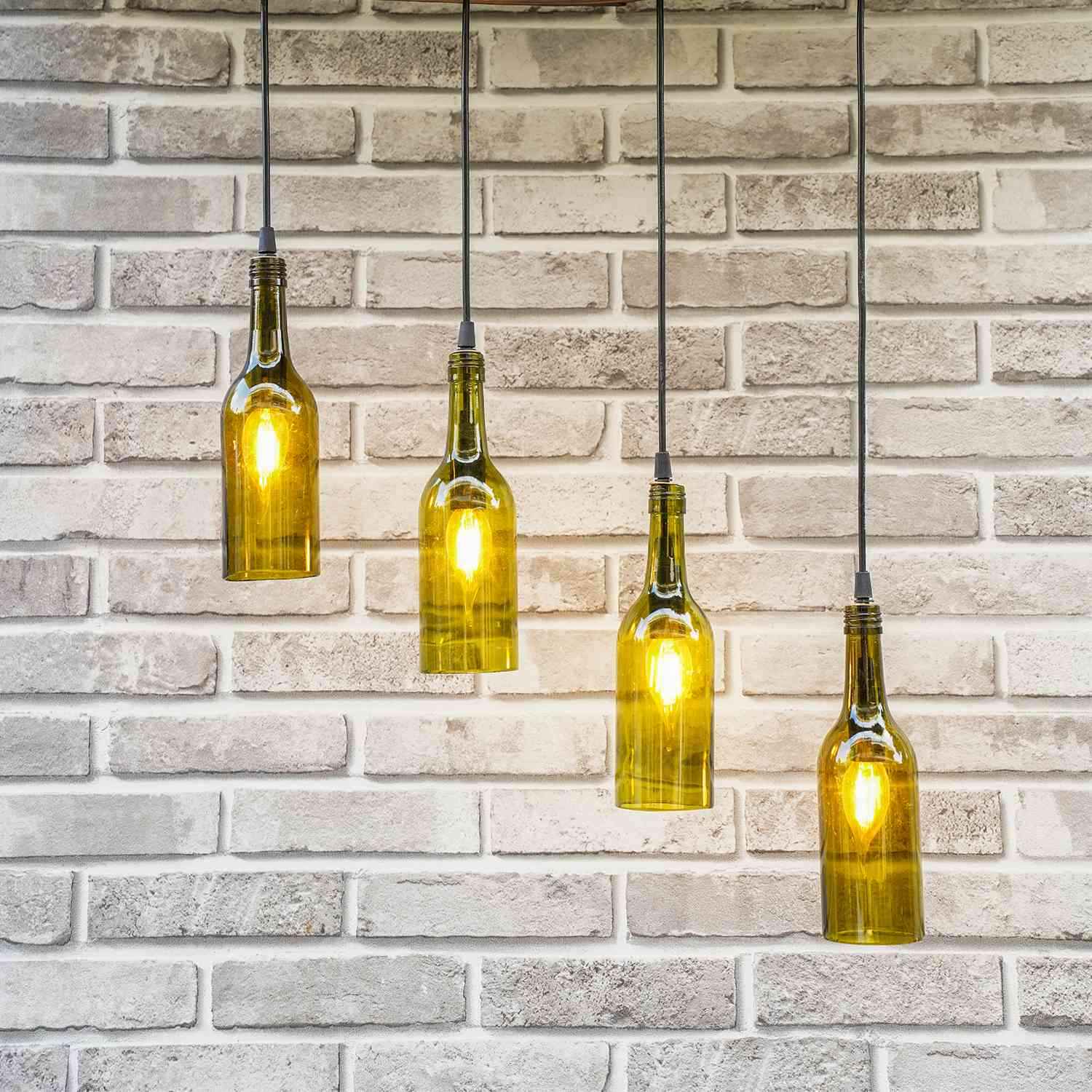 Top Solid Wall Mount Lamp (Recycled Bottle)