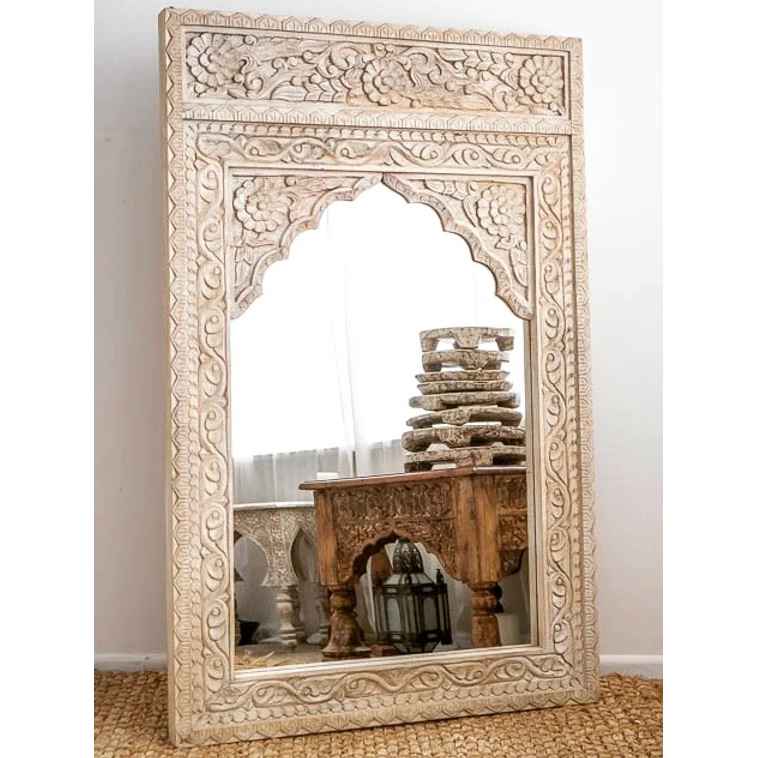 The Mehrab White Jaali Mirror