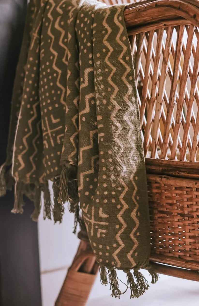 Sania Mudcloth Throw