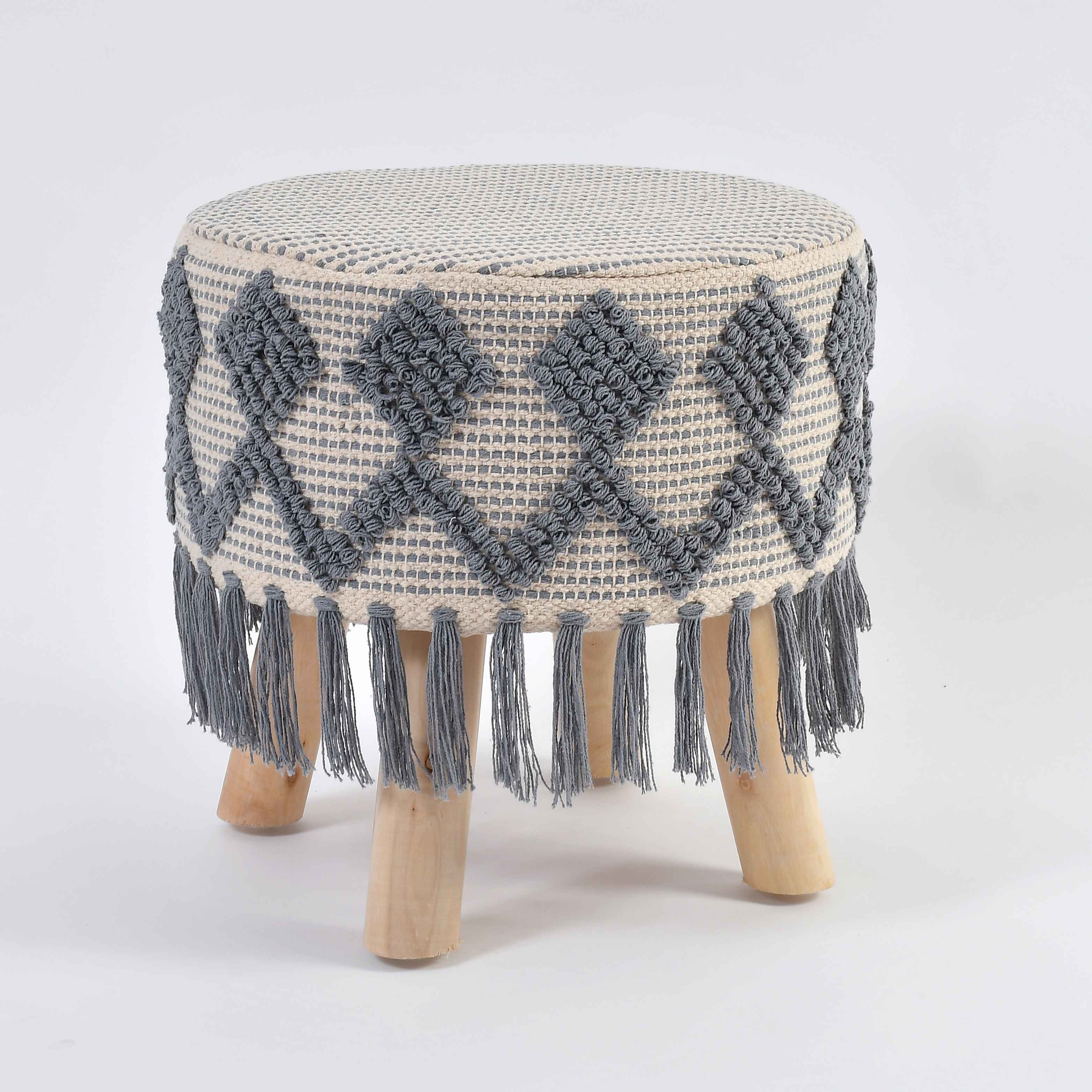 Boho Chic Macrame Ottoman 9