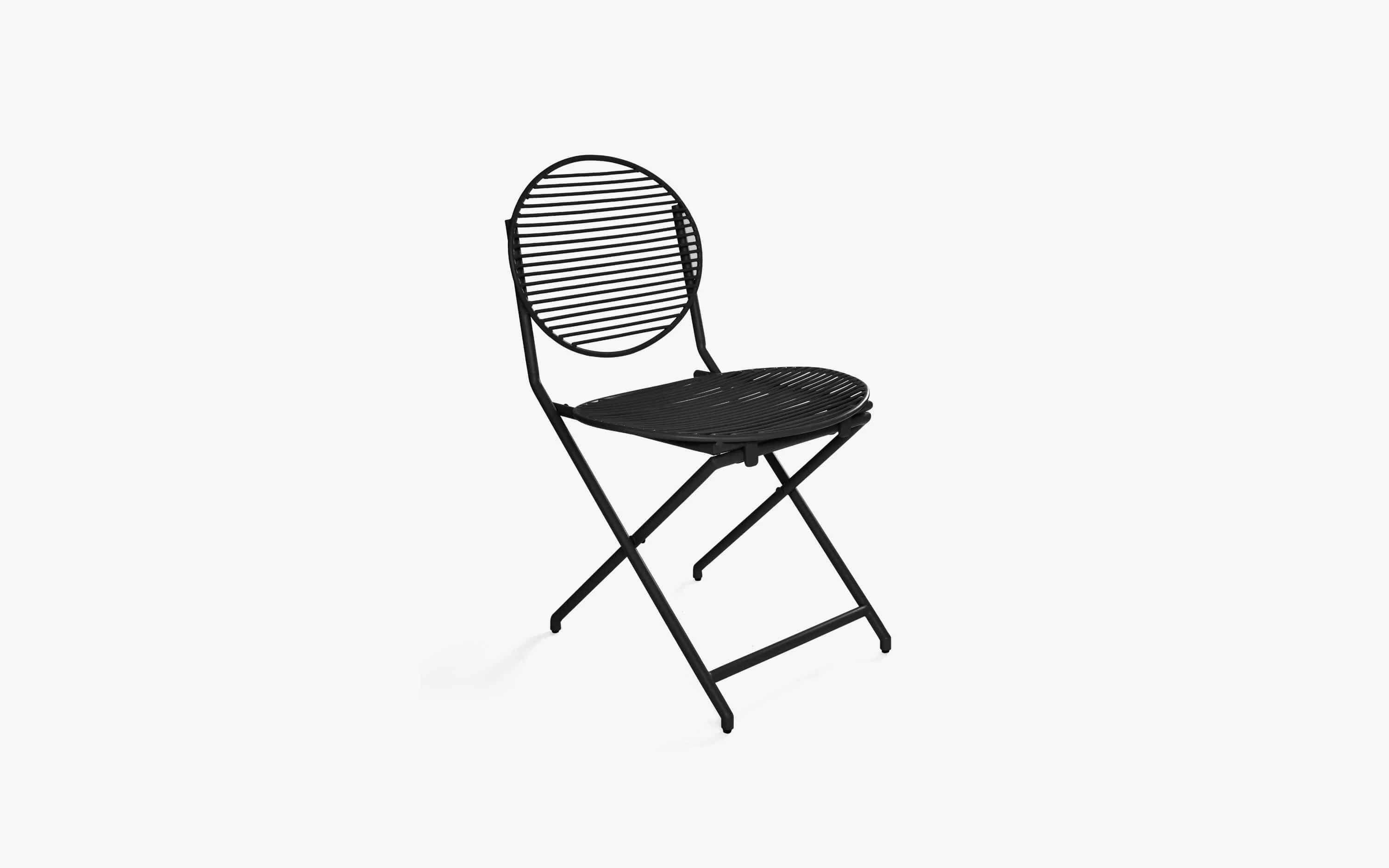 Patio Black Folding Chair