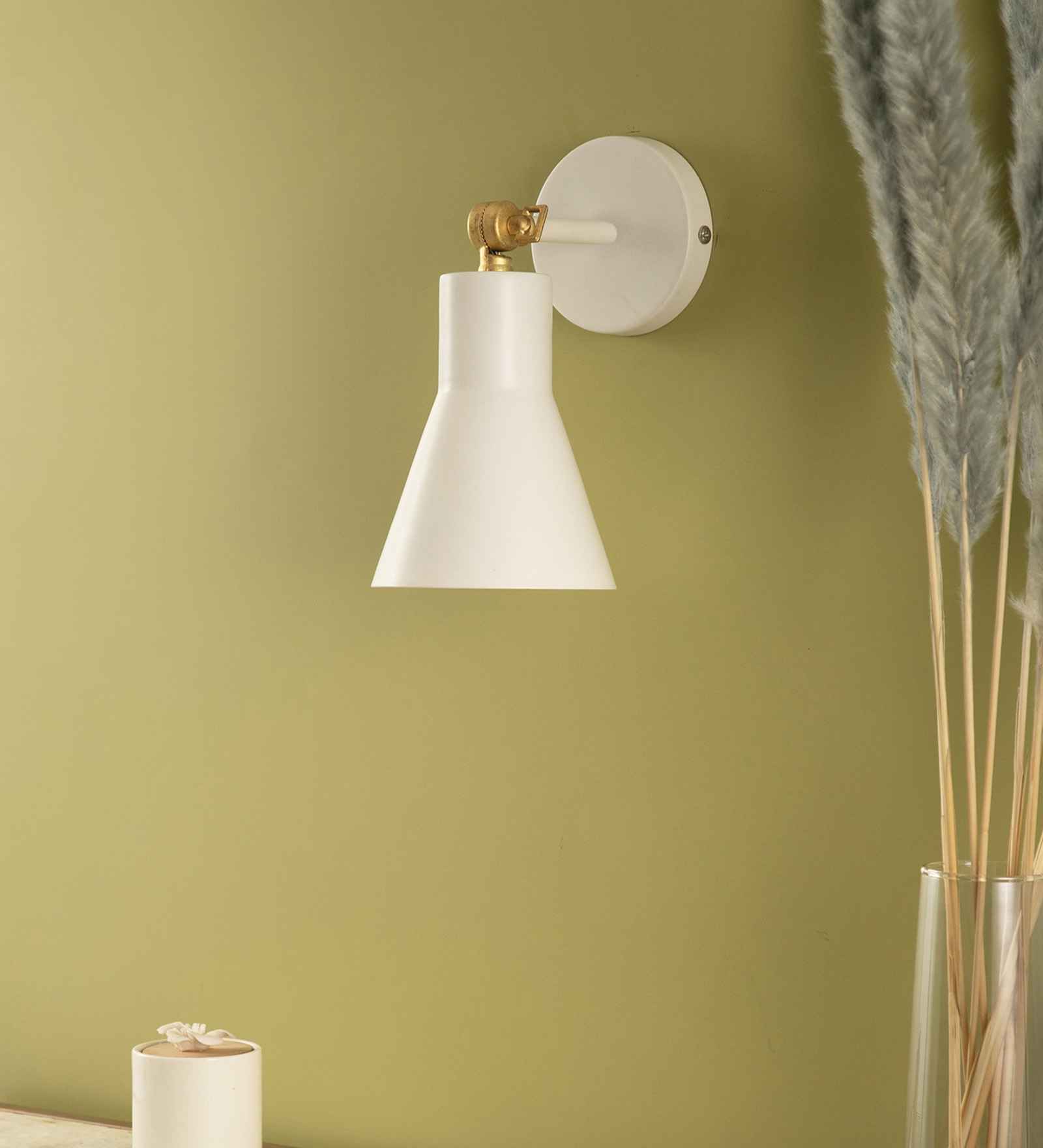 Liam Small White Wall Sconce