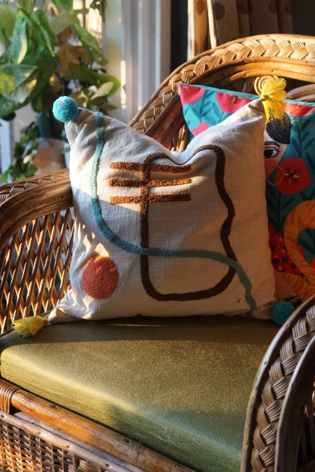 Amber Punch Needle Pillows