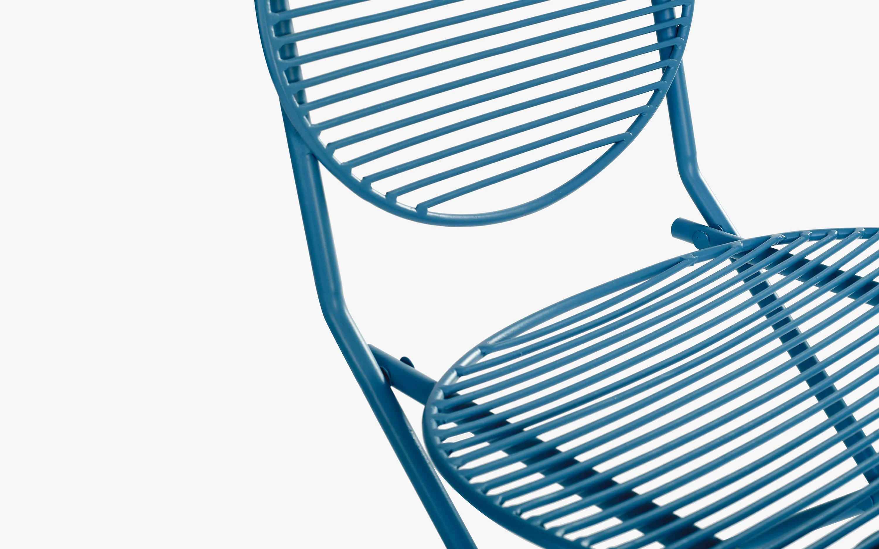 Patio Blue Folding Chair