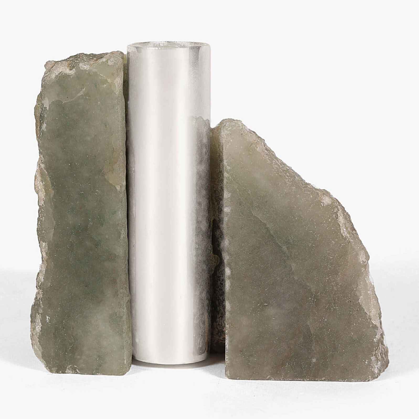 Grey Candle Holder