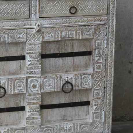 The Mehrab White Jaali Mirror