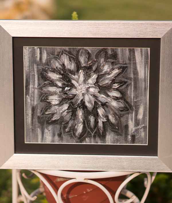 Silver 3D Flowers