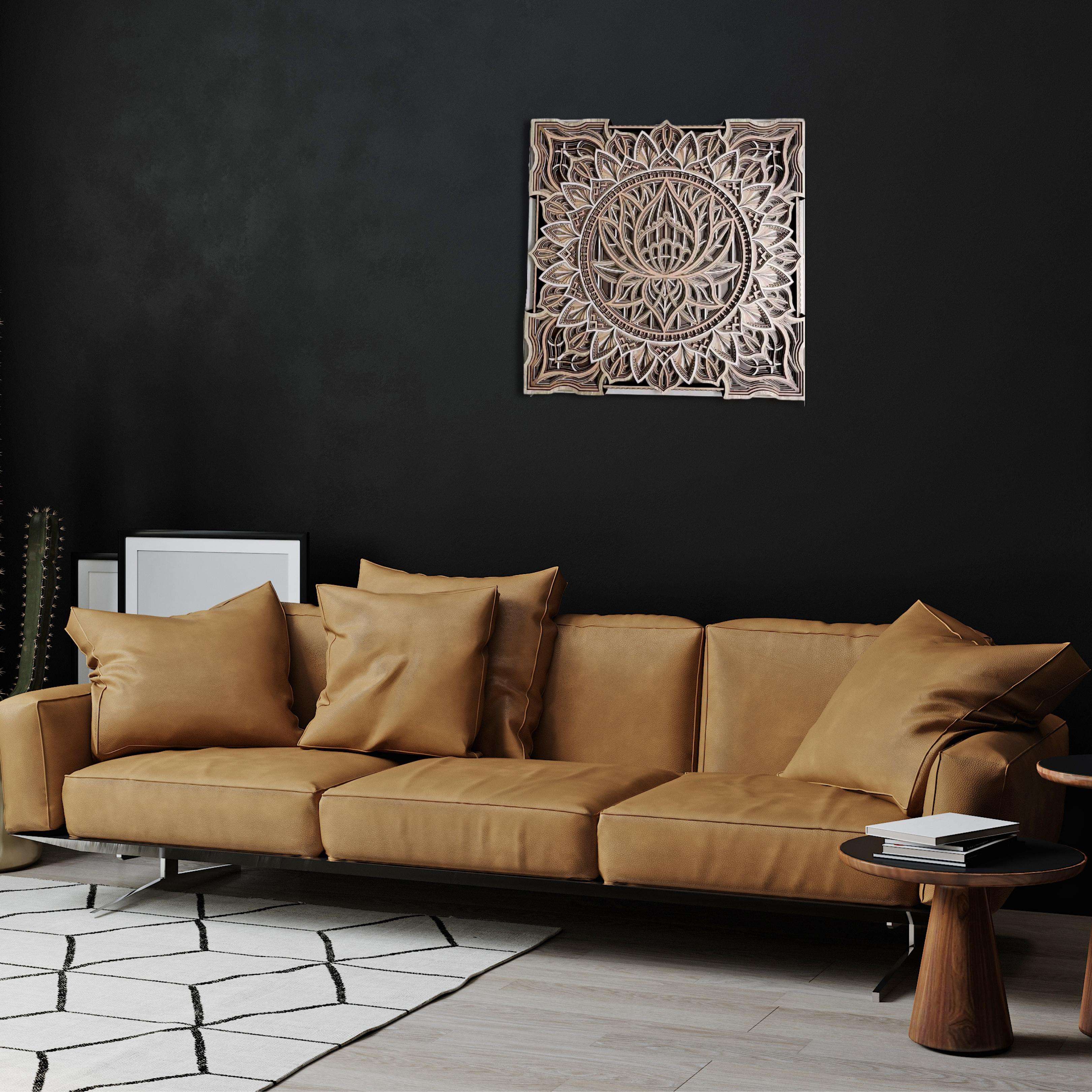 Elephant Zentangle Mandala Art Wall Decor