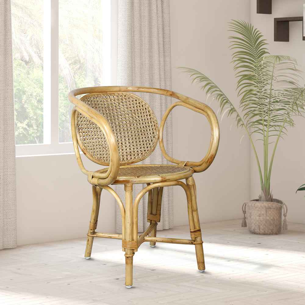 Montauk Rattan Chair - Black