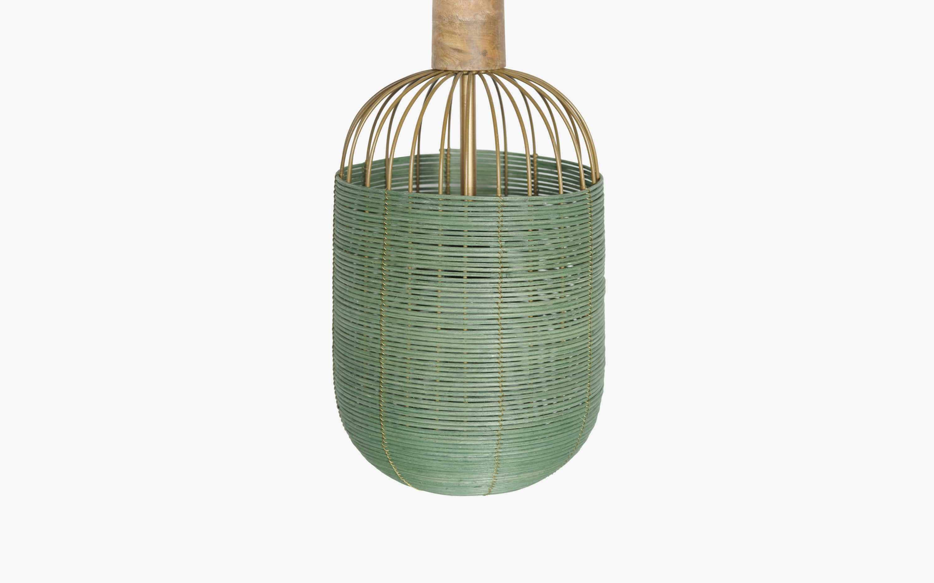 Henka Green Hanging Lamp Tall