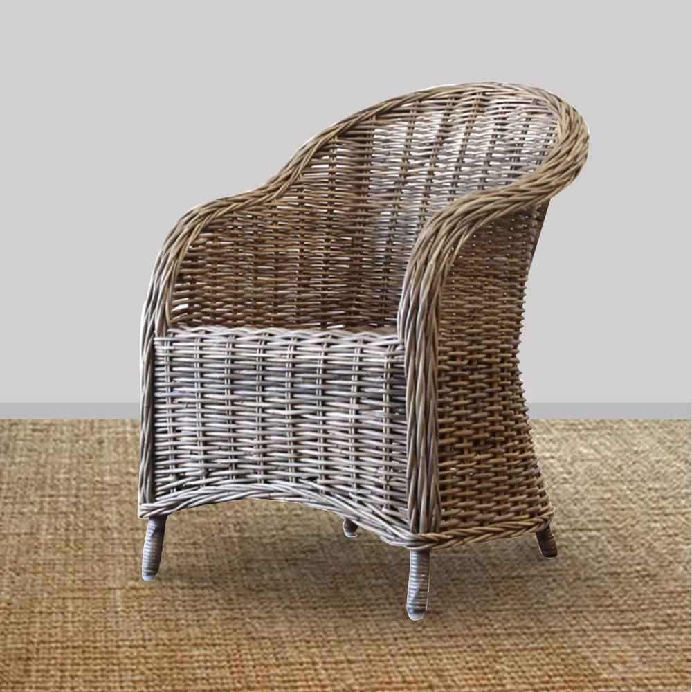 Santorini Woven Chair - Hampton Grey