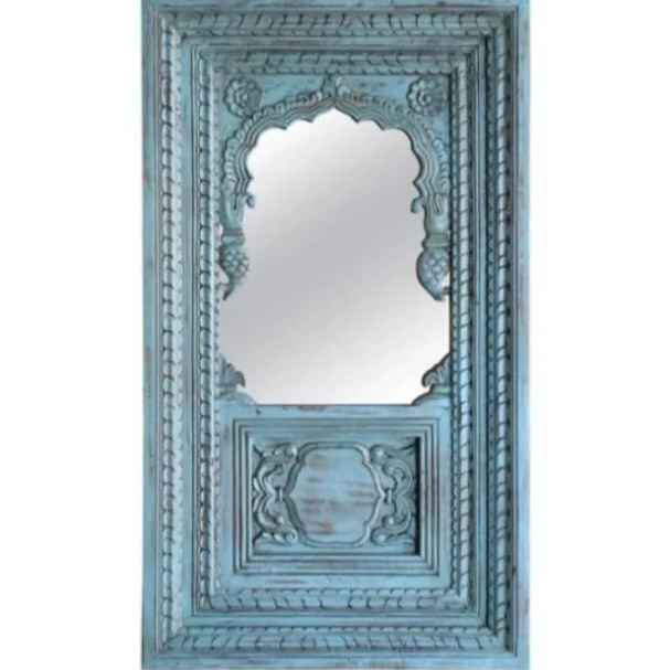 The Jannat Carved Rustic Armoire