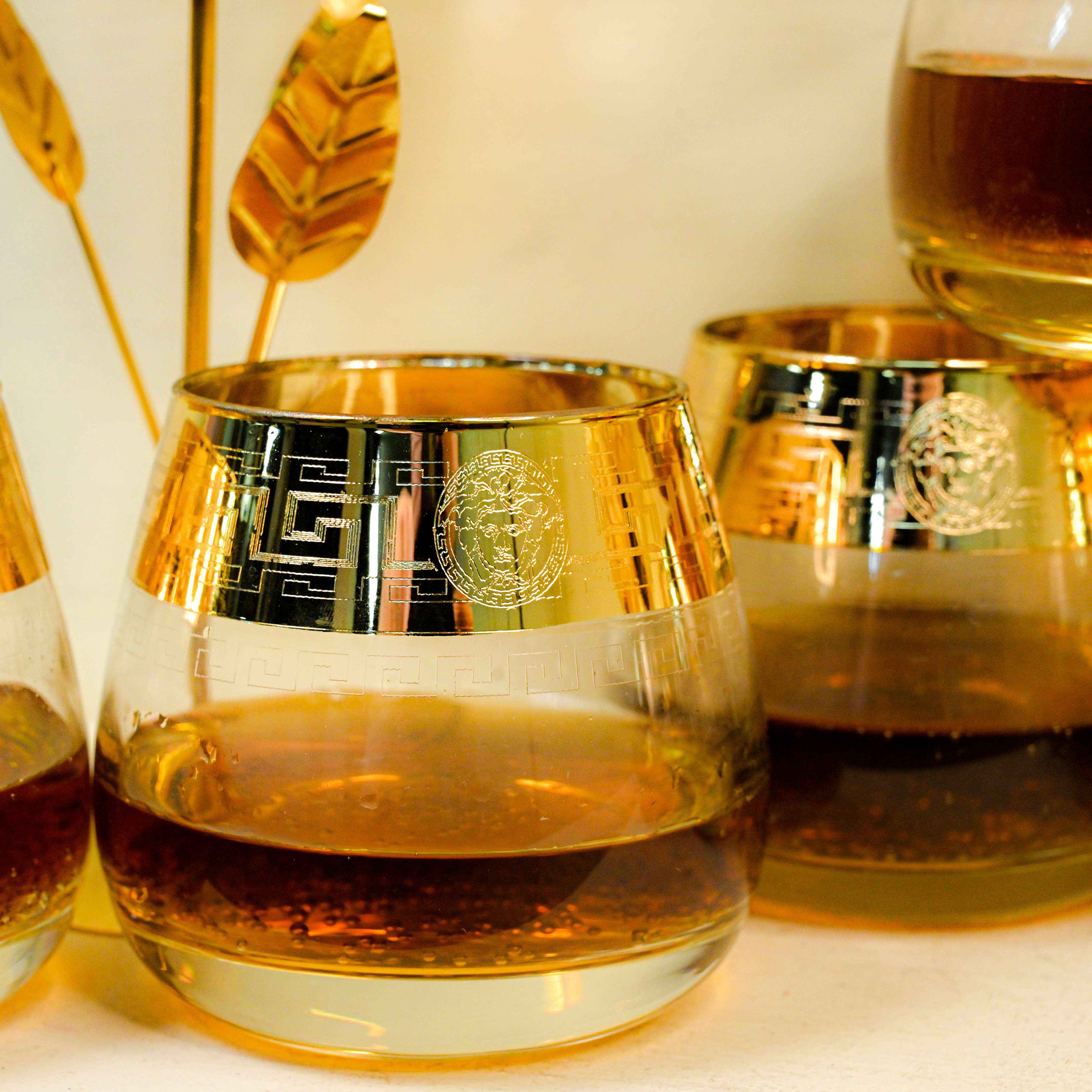 Diamond Whiskey Crystal Decanter Set With Glasses