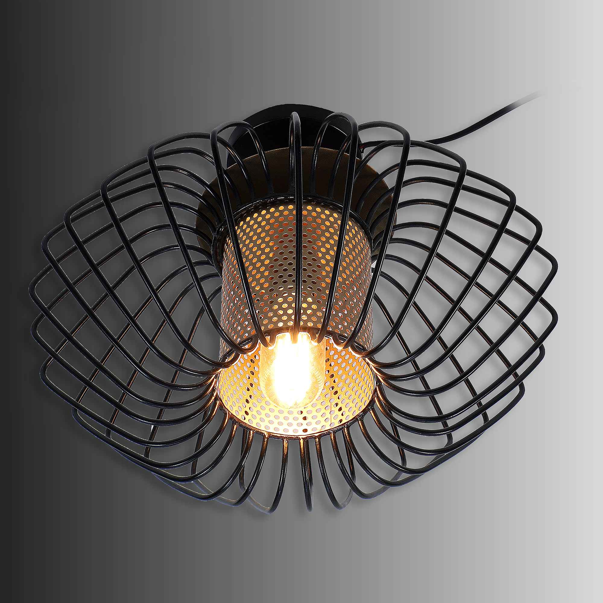 Salma 1 Head Black Mordern Chandelier