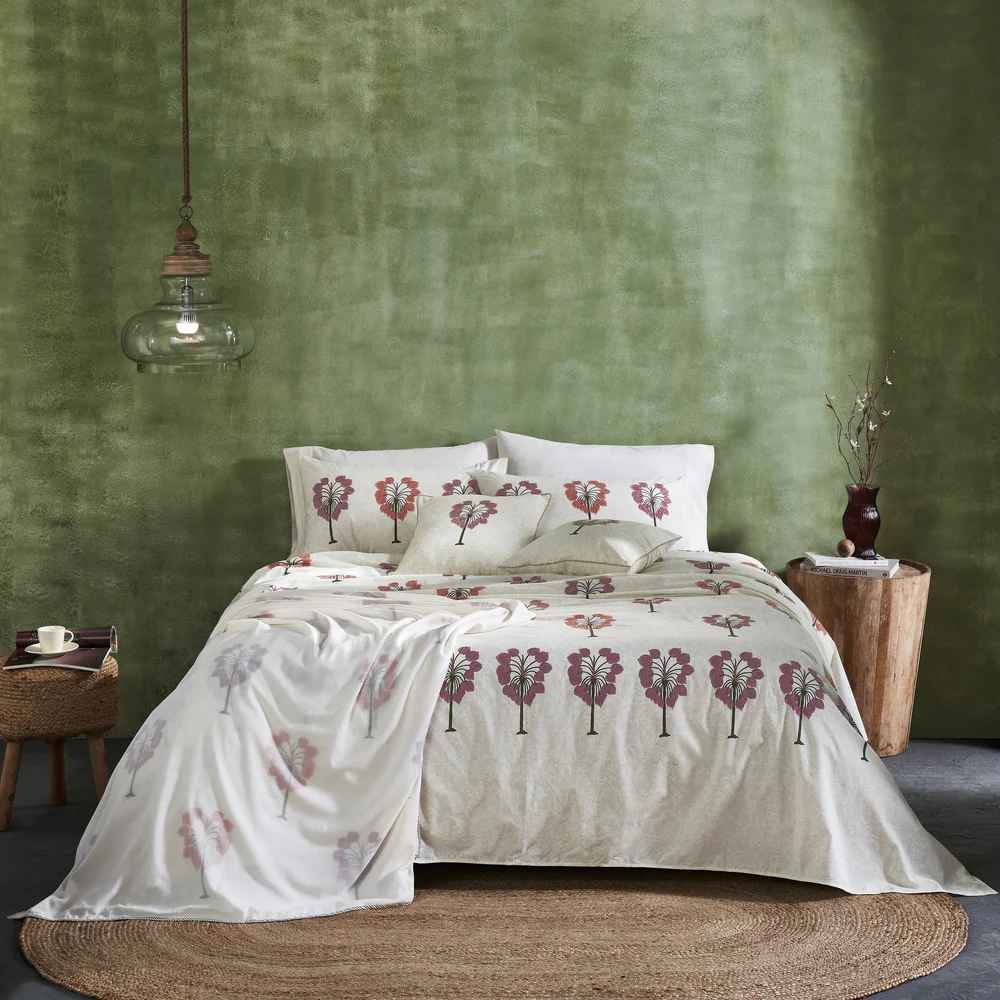 Fig Block Print Bedsheet Set