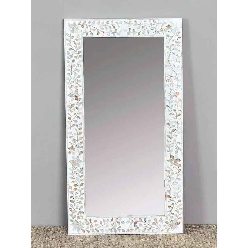 The Mehrab White Jaali Mirror
