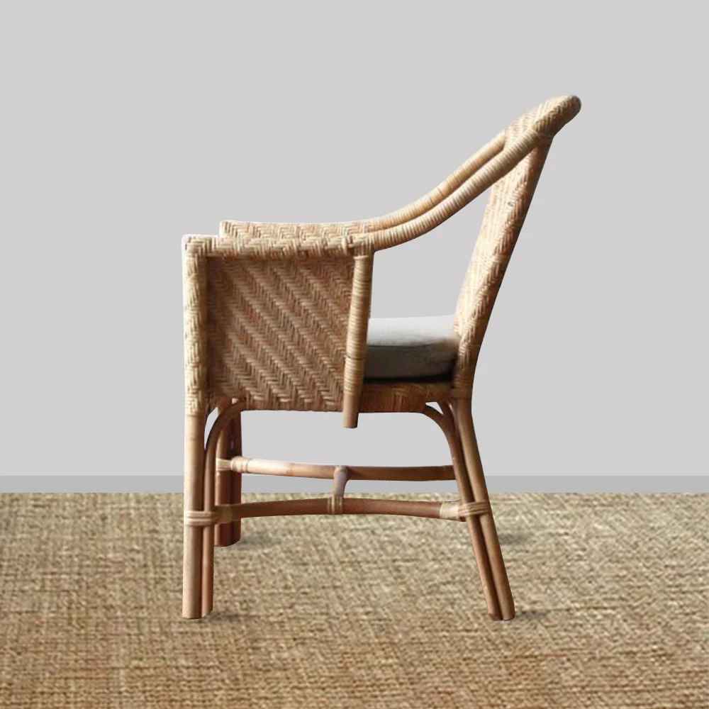 Montauk Rattan Chair - Black