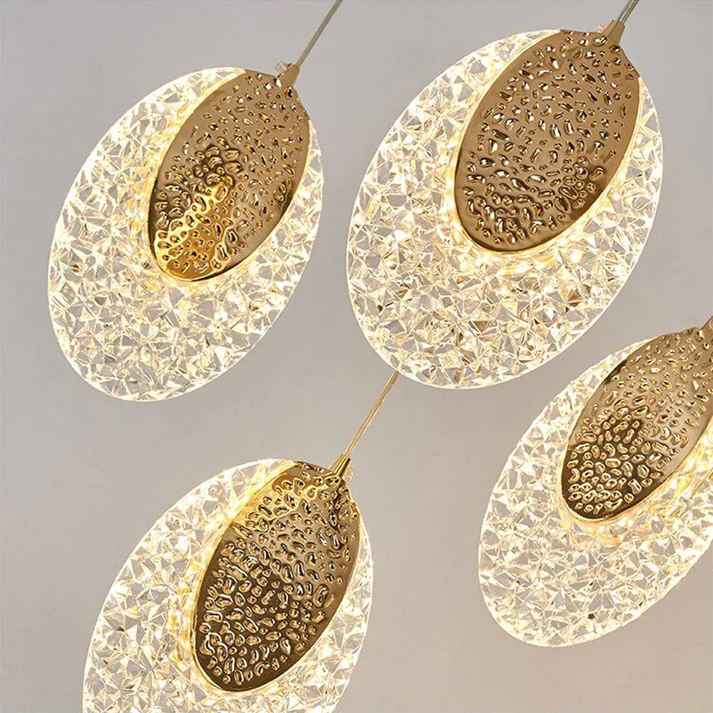 Modern Lotus Leaf Led Chandelier