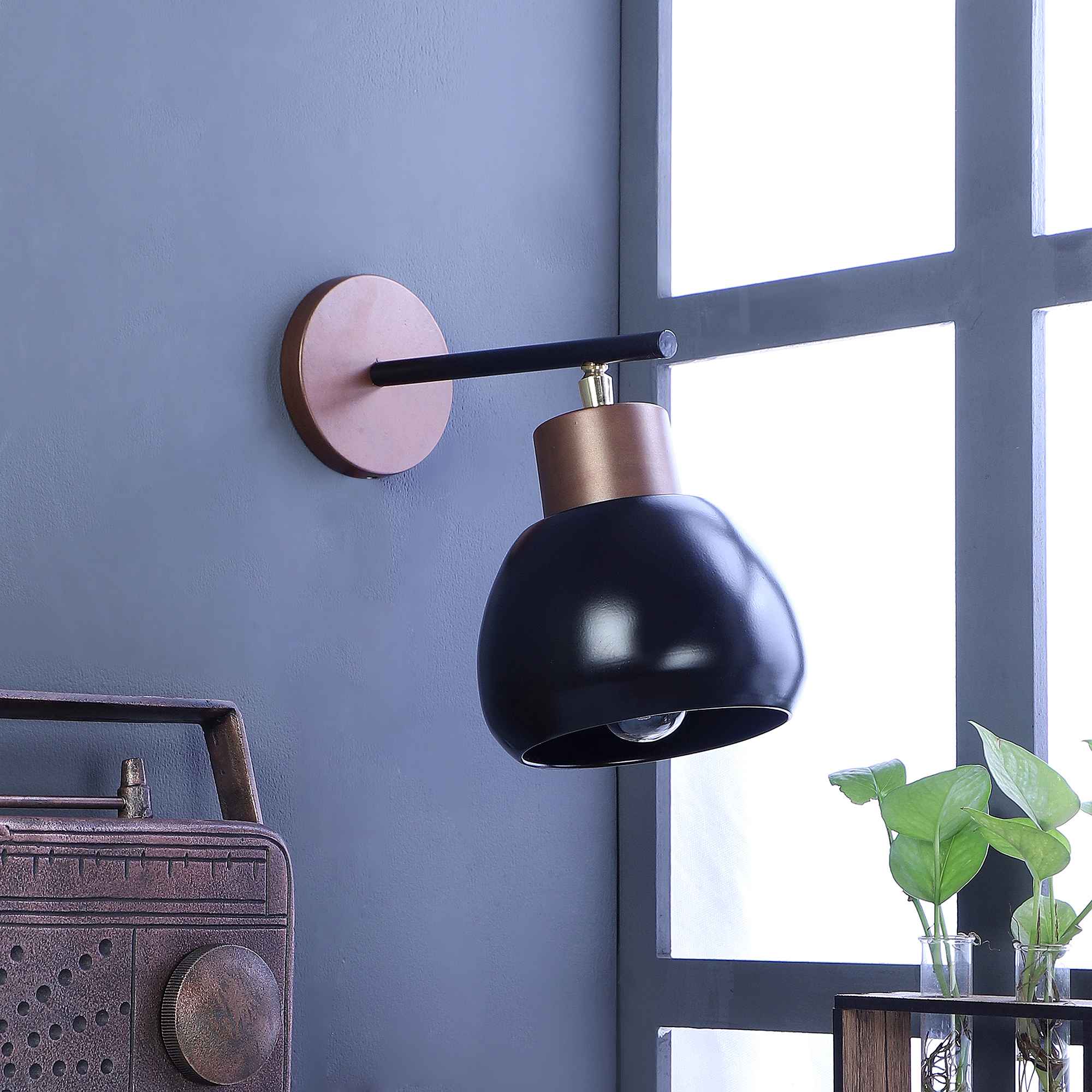 Bedside Wooden Wall Sconce