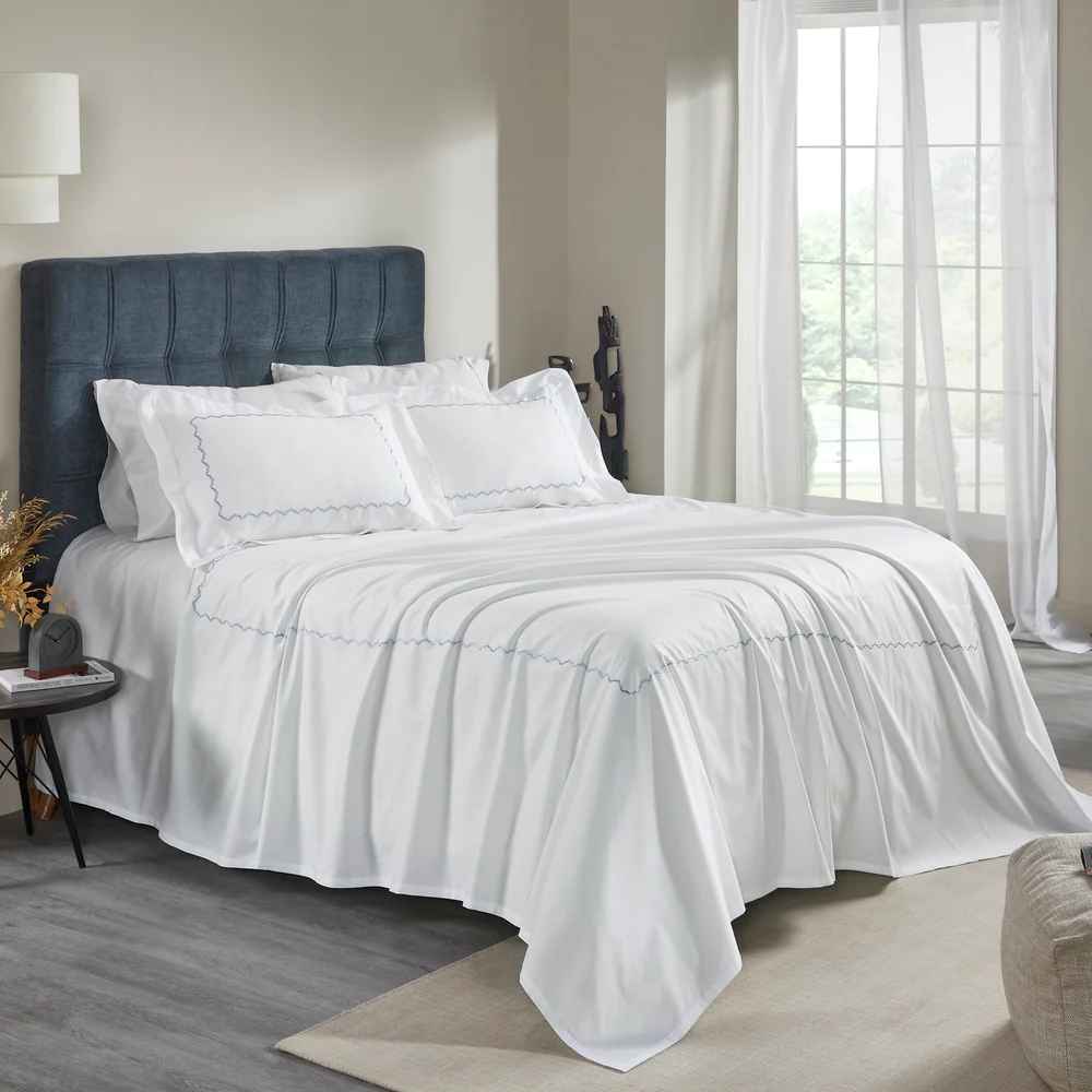 Fractus Embroidered Bedsheet Set